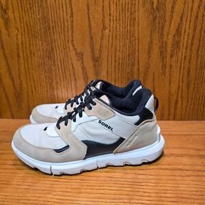 SOREL Women's Explorer II Shoes NL4883 191 Low Top Sneakers Beige Black Size 8